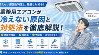 業務用エアコンが冷えない・効かない原因と対処法｜工場・倉庫・オフィスの担当者向けチェックリスト 